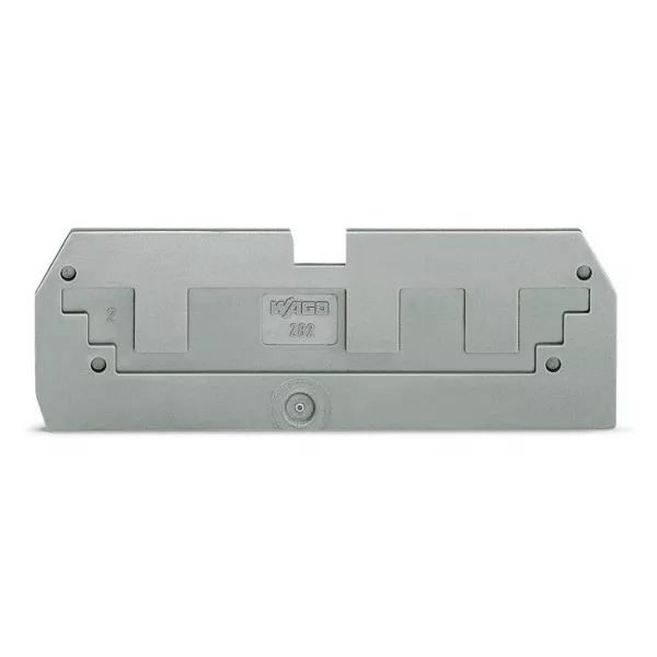 Plaque de recouvrement r�ductrice / Epaisseur 1 mm / P c�blage frontal / Gris (282-358)