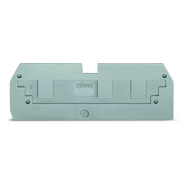 Plaque de recouvrement r�ductrice / Epaisseur 1 mm / P c�blage frontal / Gris (284-358)