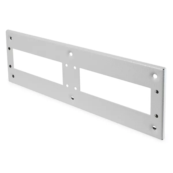 Plaque F304 avec d�coupes pour syst�me d\'insertion IP65 (2 d�coupes)850-819/002-005