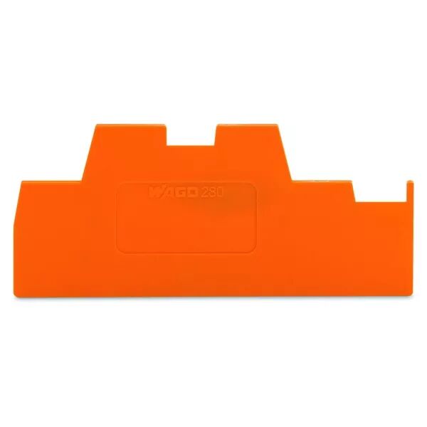 Plaque interm�diaire et d\'extr�mit� / Orange, Epaisseur 1,1 mm (280-366)