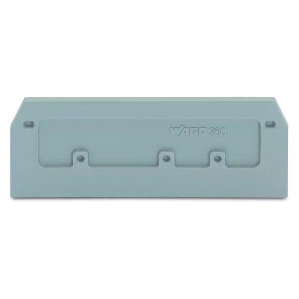 Plaque intermediaire et d\'extr�mit� gris �paisseur 2,5 mm s�rie 280 (280-374)