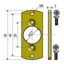 Plaquette lo pour motorisation ls 40 avec vis plastite n�7 (9147337)