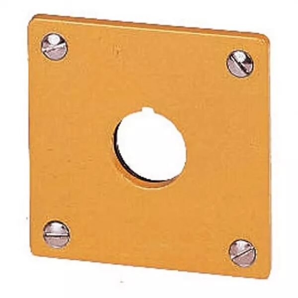 Plastron d\'encastrement, jaune, 1 emplacement de montage (216542)