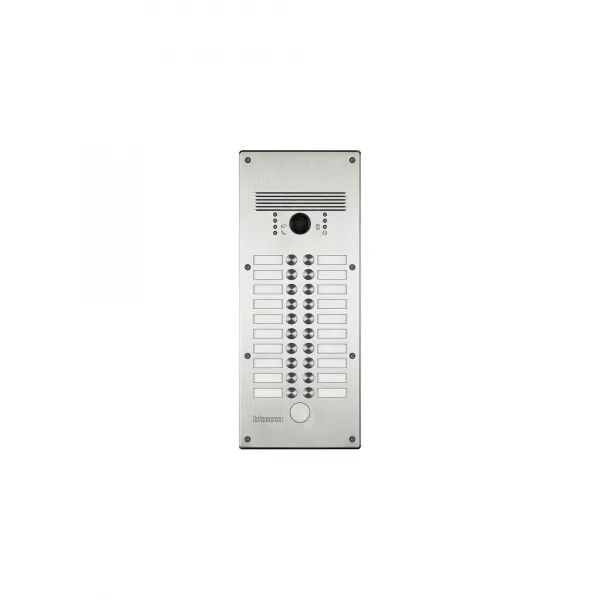 PLATINE ANTIVANDALE � BOUTON POUSSOIR LINEA 300 POUR 13 � 20 APPELS FA�ADE ALU