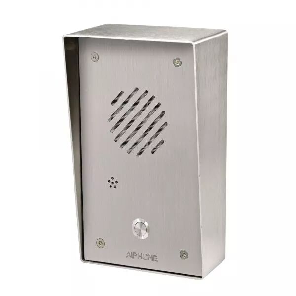 PLATINE AUDIO AX EN INOX R�SISTANTE AU VANDALISME, SAILLIE, 1 BOUTON D\'APPEL