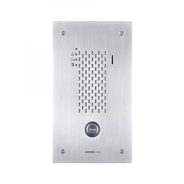 PLATINE AUDIO IP, ENCASTR�E INOX, 1 BP, SYNTH�SE VOCALE & PICTOS, HAUTEUR 165 MM