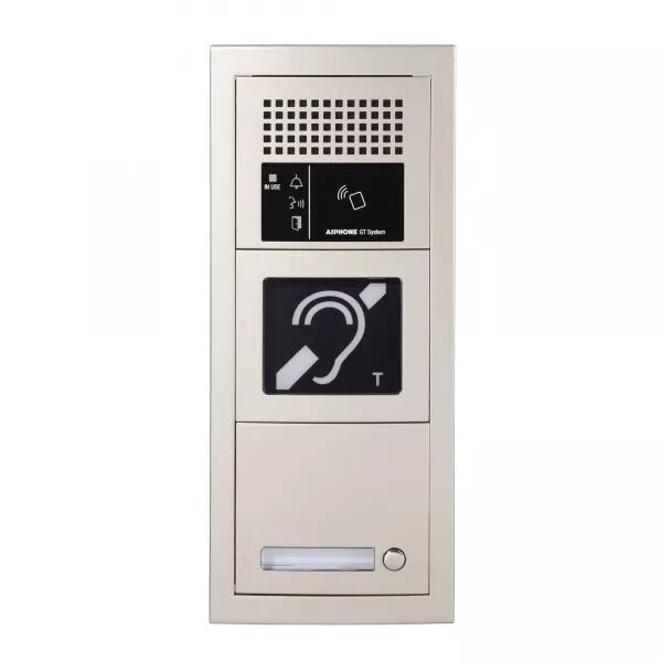 PLATINE AUDIO MODULAIRE 1 APPEL, R�SISTANTE AU VANDALISME, BOUCLE MAGN�TIQUE
