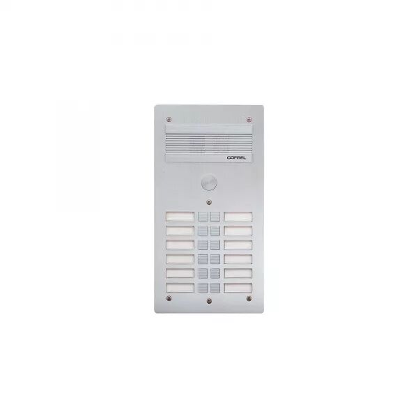 PLATINE DE RUE S�RIE 300 AUDIO FA�ADE ALU 4MM 12 APPELS