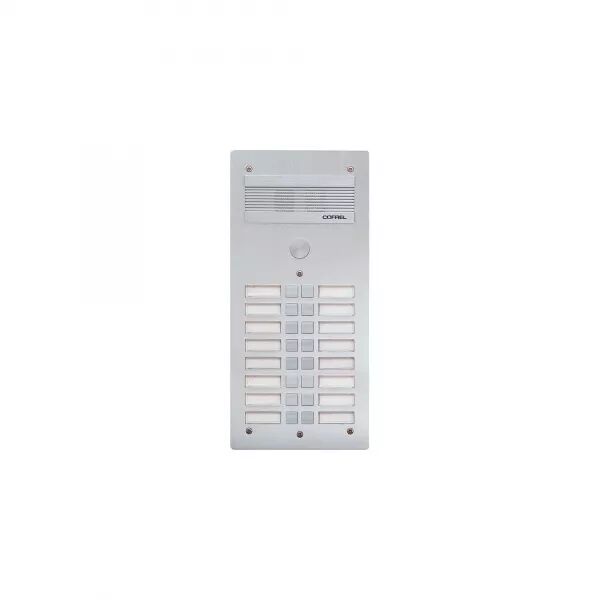 PLATINE DE RUE S�RIE 300 AUDIO FA�ADE ALU 4MM 16 APPELS