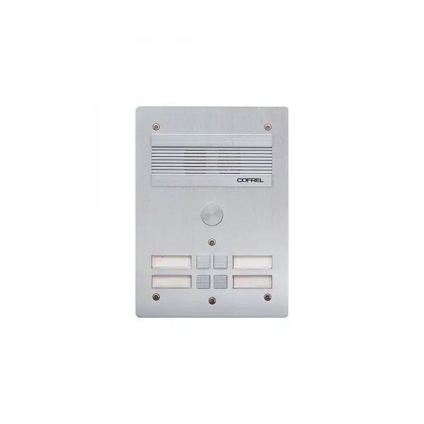 PLATINE DE RUE S�RIE 300 AUDIO FA�ADE ALU 4MM 4 APPELS