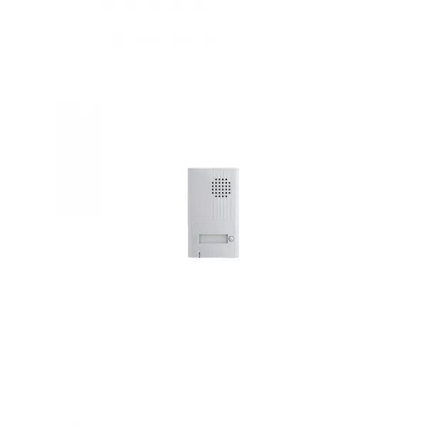 PLATINE SAILLIE 22 MM, 1 BOUTON D\'APPEL, 2 FILS INT�GRAL, FA�ADE ALUMINIUM