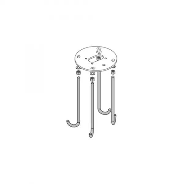 PLATINE TIGES D\'ANCRAGE POUR AMON - 310922