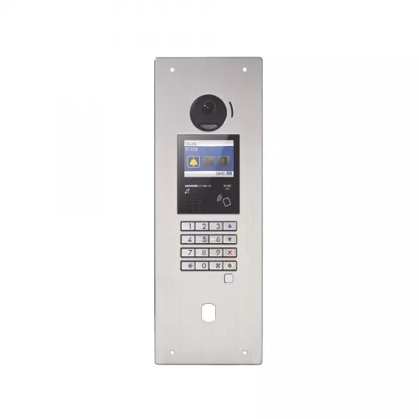 PLATINE VID�O ENCASTR�E, INOX, D�FILEMENT, NFC, BOUCLE MAGN�TIQUE, PERC�E VIGIK+