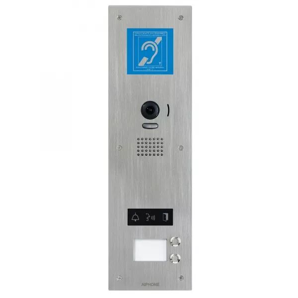 PLATINE VID�O INOX ENCASTR�E, 2 BP, PICTOS, SYNTH�SE VOCALE & BOUCLE MAGN�TIQUE