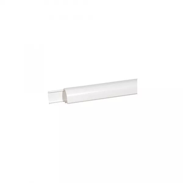 PLINTHE DLP 140X35MM 2 COMPARTIMENTS 2 COUVERCLES LONGUEUR 2M - BLANC