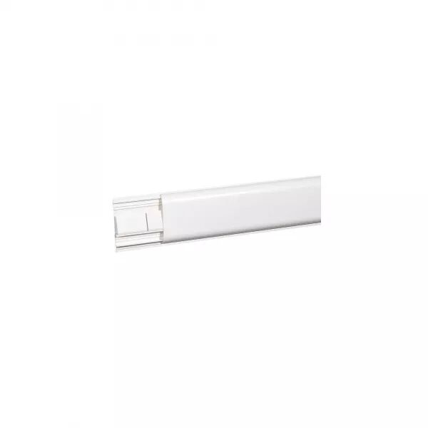 PLINTHE DLPLUS 120X20MM 2 COMPARTIMENTS 1 COUVERCLE LONGUEUR 2M - BLANC