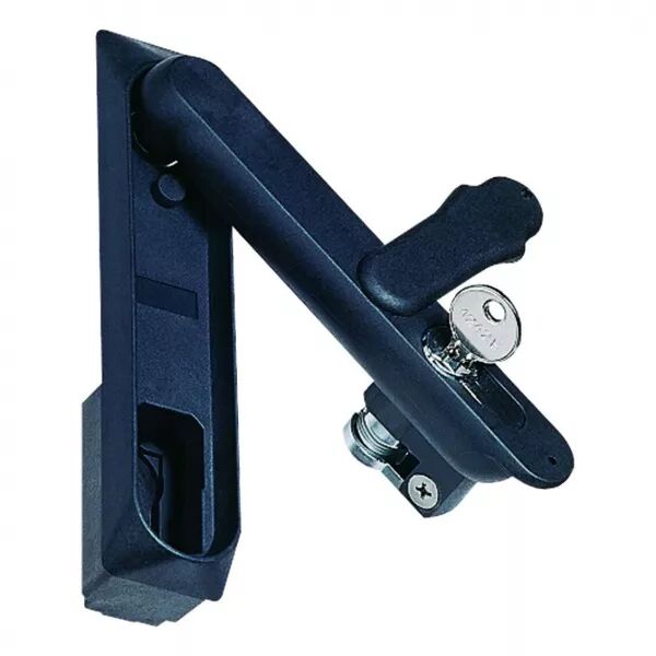 Poign�e escamotable serrure barillet + 2cl�s 1242E IP5-6-univers quadro5 quadro+ (FZ508)