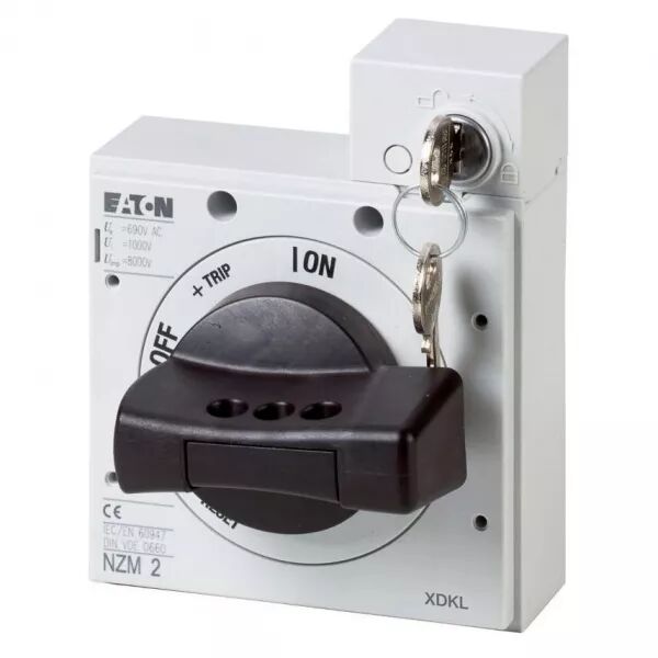 Poign�e rotative, + verrouillage par cl�, taille 2 (172537)