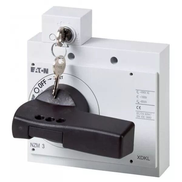 Poign�e rotative, + verrouillage par cl�, taille 3 (172538)