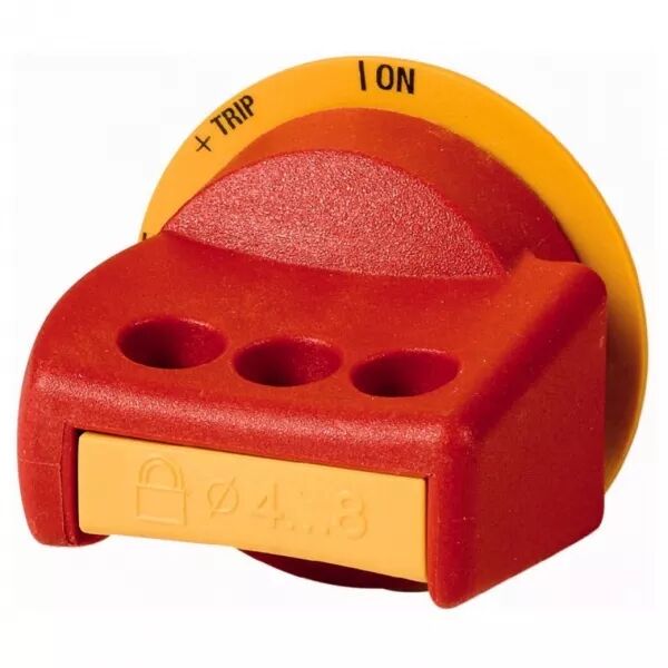 Poign�e rotative, poign�e rouge-jaune, candessable pour NZM1 (100733)