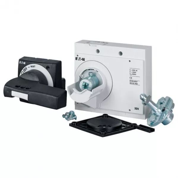 Poign�e rotative � comm. rompue sur porte, noire, verrouillable., taille 3 (100685)
