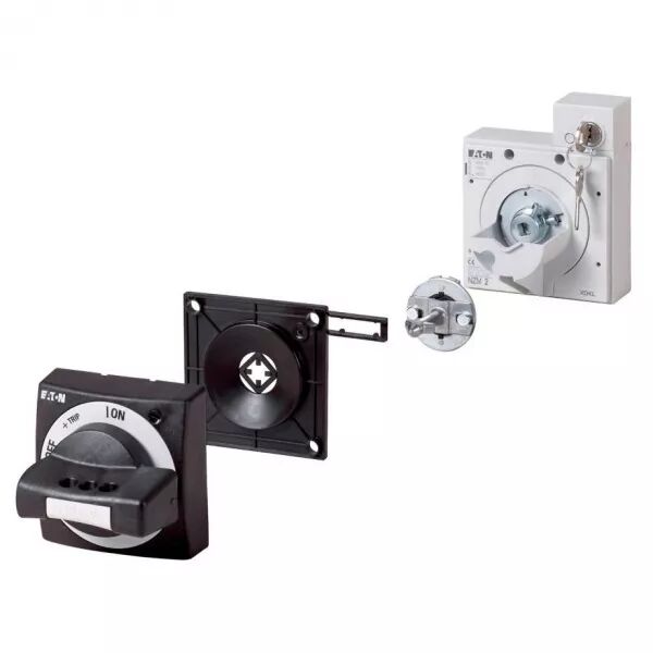 Poign�e rotative � commande rompue, noire, +verrouillage par cl�, taille 2 (172530)