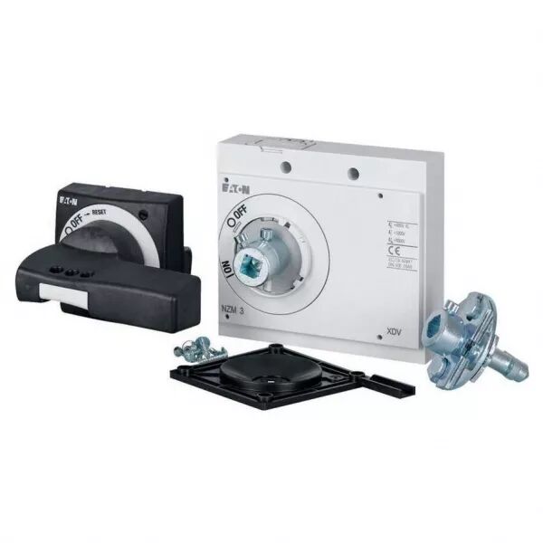 Poign�e rotative � commande rompue, noire, verrouillable, max 60mm axe, taille 3 (100669)