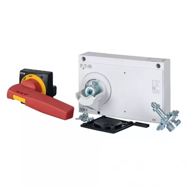 Poign�e rotative � commande rompue,rouge-jaune, verrouillable,pour coupure d\'urg (266618)