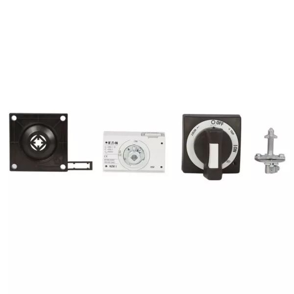 Poign�e rotative � commande rompue sur porte, noire, verrouillable, taille 1 (100675)