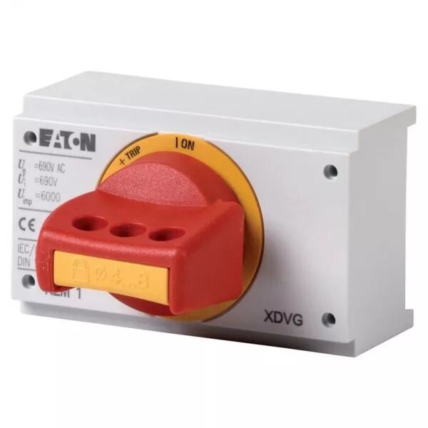 Poign�e rotative pour m�canisme inverseur, rouge, verrouillable, taille 2 (285280)