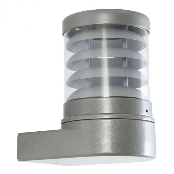 POLO - Applique Mur Ext. IP44 IK07, gris alu, E27 70W max., Lpe non incl. (3122)