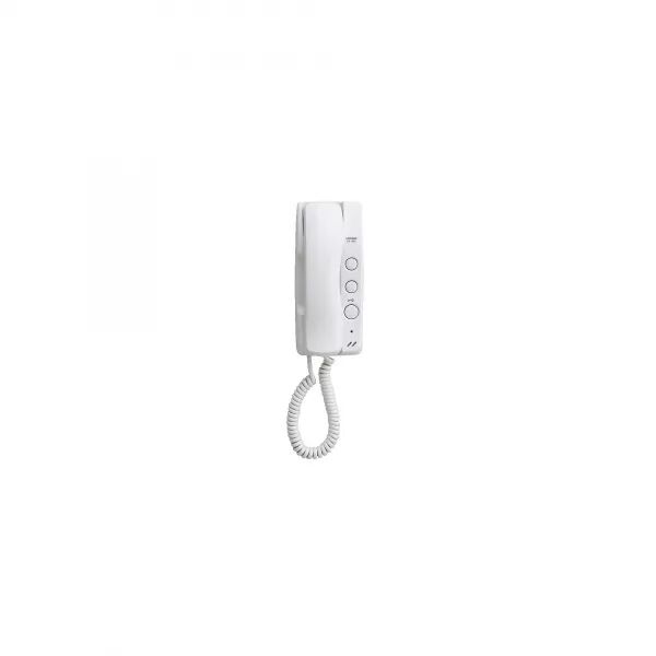 POSTE AUDIO COMBIN� 2 FILS INT�GRAL EN ABS BLANC POUR DA1DS, DA2DS ET DA4DS