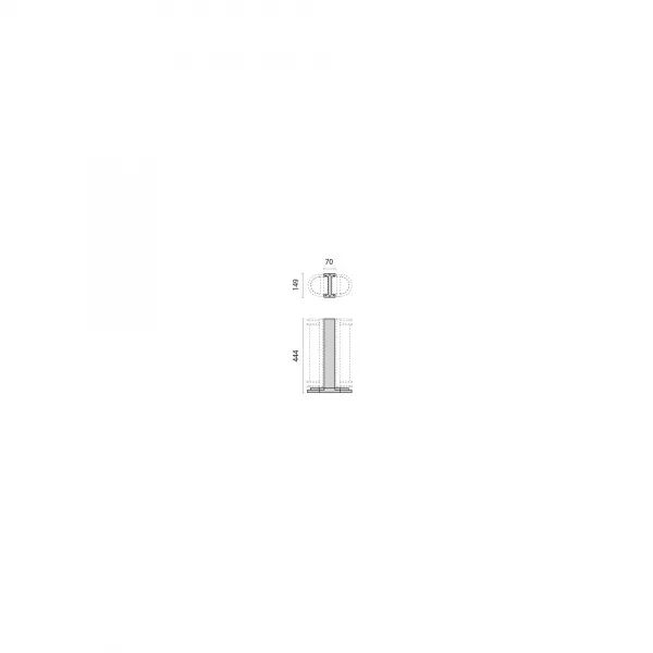 POTEAU NIKKO+ 45 H410 GR/MET - 000445                                    -