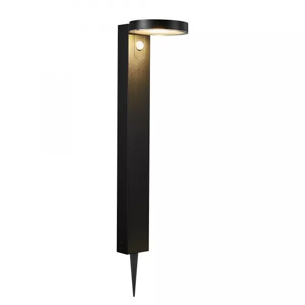 Potelet - RICA Rond - Acier inoxydable - Noir - SolarLed (2118158003)