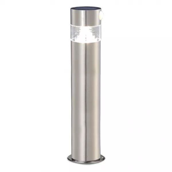 Potelet solaire 150 lumens, en acier, avec d�tecteur de mouvement