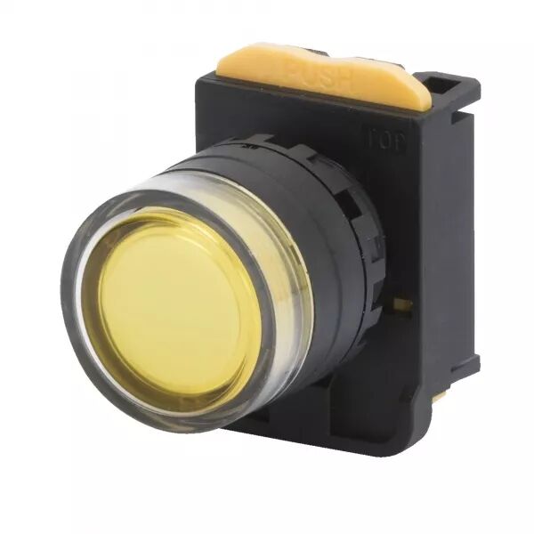 POUSSOIR AFFLEURANT LUMINEUX JAUNE - GW74345