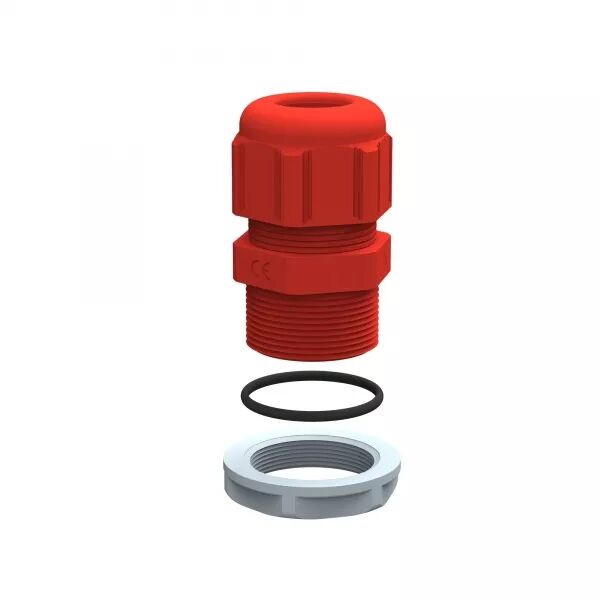 PRESSE-�TOUPE PLASTIQUE IP68 ISO20 POUR BO�TE PLEXO INCENDIE ROUGE RAL3000