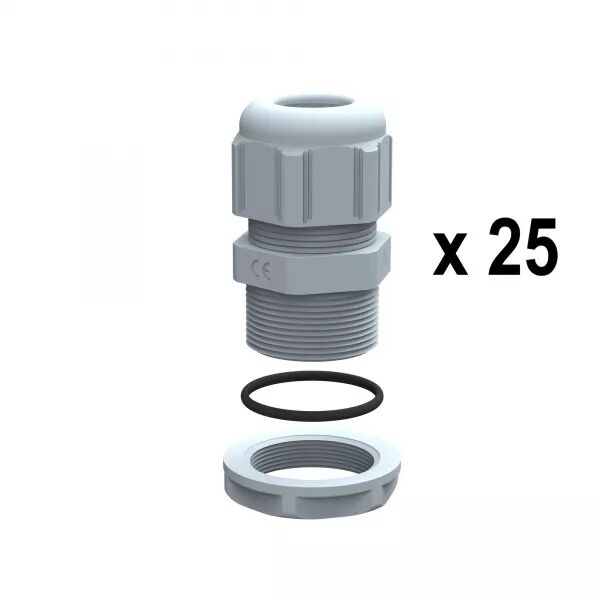 PRESSE-�TOUPES PLASTIQUE IP68 PG13 RAL7001 - UNIT� PAR QUANTIT� 25