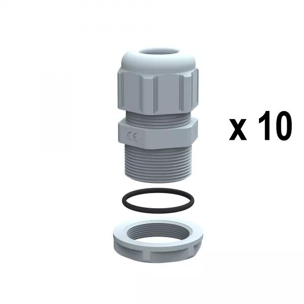 PRESSE-�TOUPES PLASTIQUE IP68 PG21 RAL7001 - UNIT� PAR QUANTIT� 10