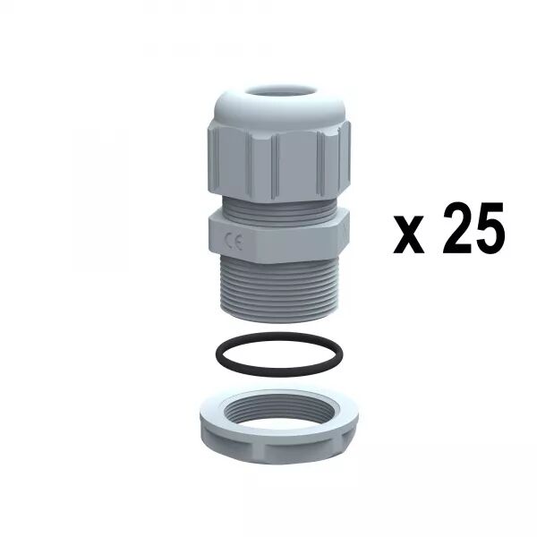 PRESSE-�TOUPES PLASTIQUE IP68 PG7 RAL7001 - UNIT� PAR QUANTIT� 25
