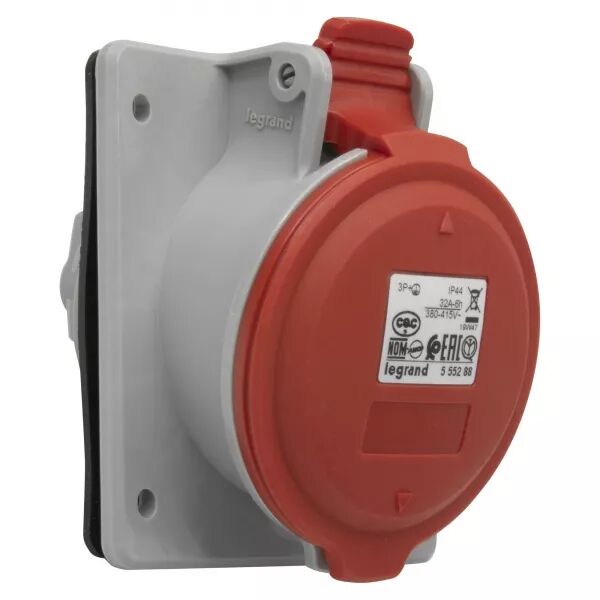 PRISE � ENTRAXES UNIFI�S FIXE P17 IP44 32A - 380V~ � 415V~ - 3P+T