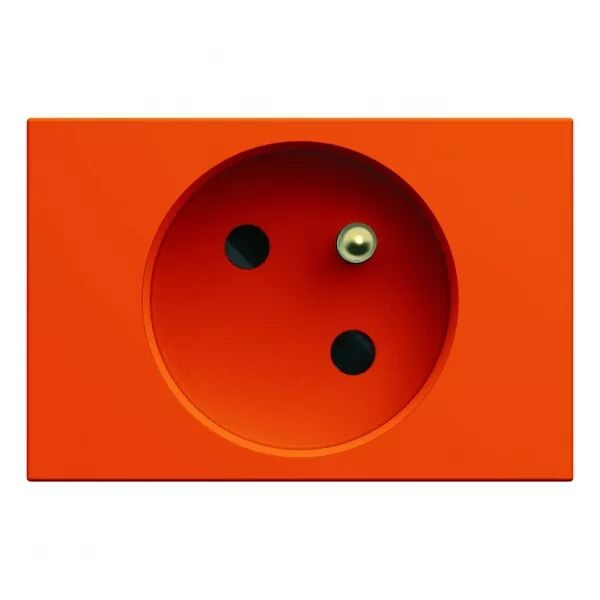 Prise de courant speciale goulotte gallery 2P+T 16A orange (WXF421E)