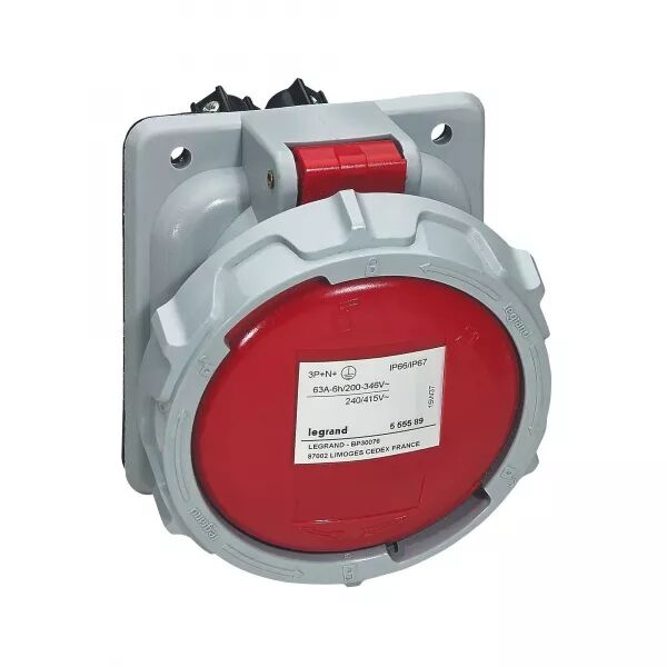PRISE FIXE P17 IP66/67 63A - 380V~ � 415V~ - 3P+N+T