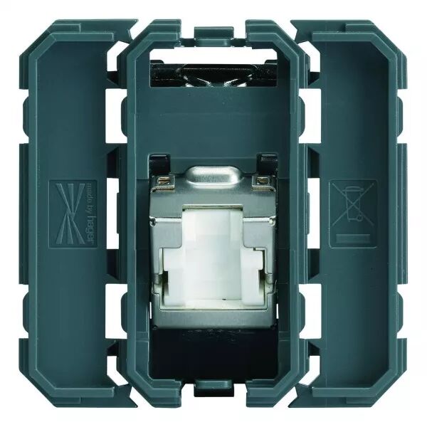 Prise Gallery RJ45 cat.6 STP 2 modules inclin� a 45� (WXF232)