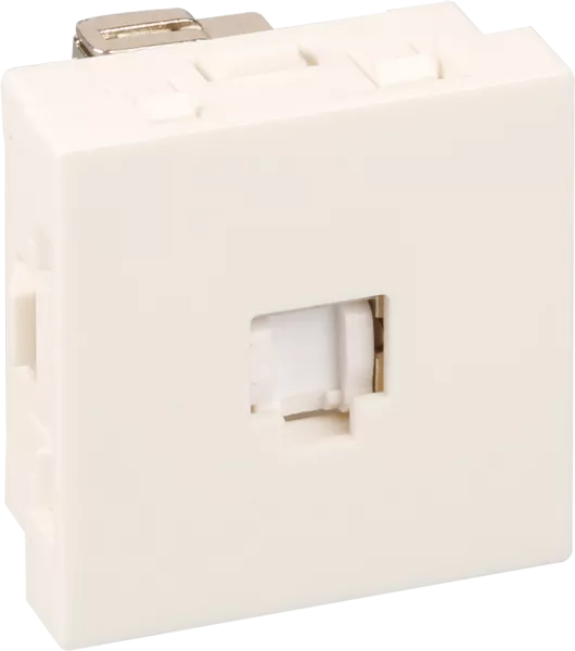 Prise RJ45 cat 6A blanche 45x45 (61420)