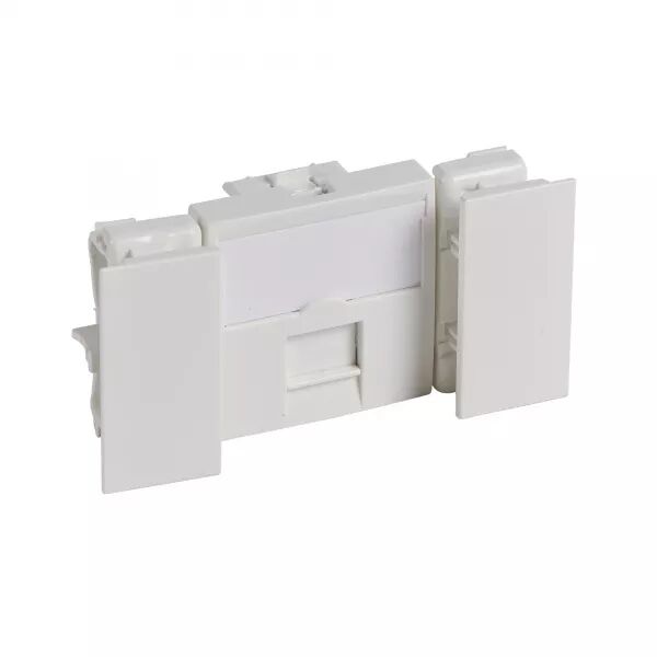 Prise RJ45 cat�gorie 6 Logix - 8 contacts UTP - 2 modules - Blanc Artic