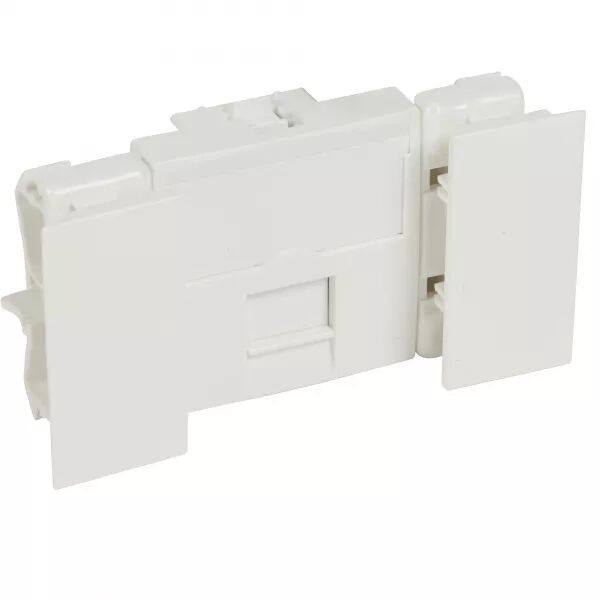Prise RJ45 cat�gorie 6 Logix - Blind�e STP - 2 modules - Blanc Artic