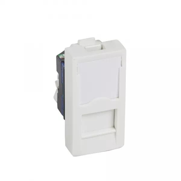 Prise RJ45 cat�gorie 6 Logix - Ecrant�e FTP - 1 module - Blanc Artic