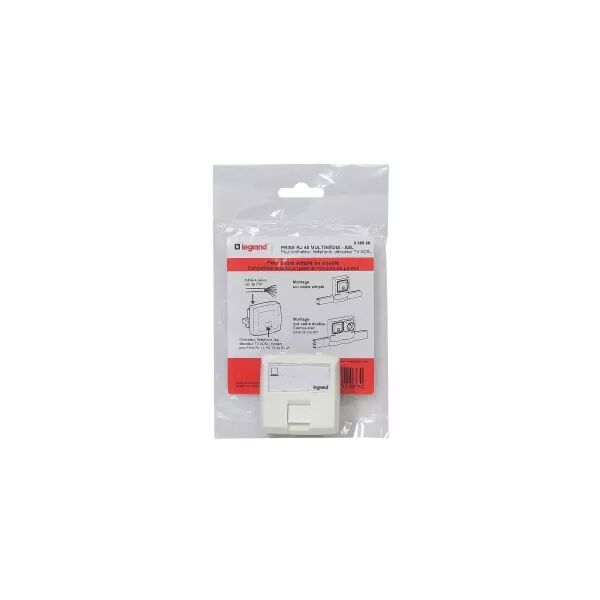 PRISE RJ45 MULTIM�DIA POUR MOULURE APPAREILLAGE SAILLIE - BLANC