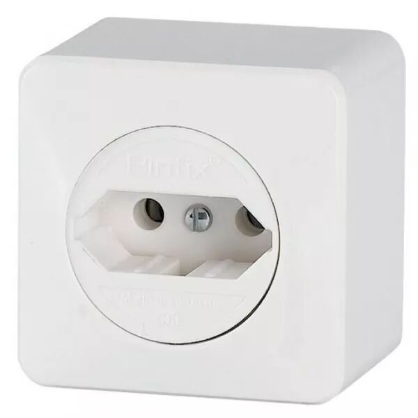 Prise simple, avec adaptateur EURO2, avec technique d�connectable, sans arriv�e (178970)